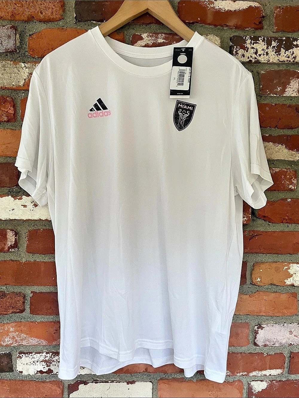 adidas Inter Miami CF Major League Soccer Jersey White 2XL NWT Blokecore